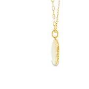 Turquoise, Sapphire, and Diamond Medallion Pendant