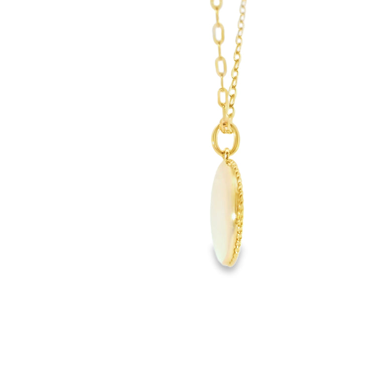 Turquoise, Sapphire, and Diamond Medallion Pendant