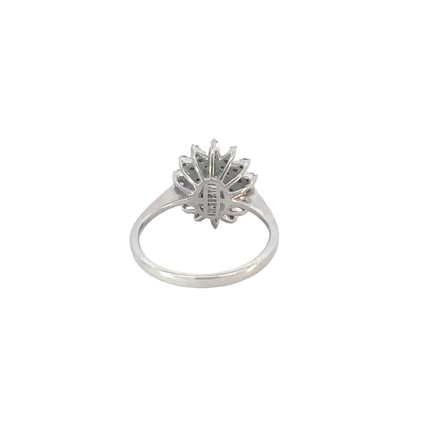 White Gold Alexandrite Diamond Ring