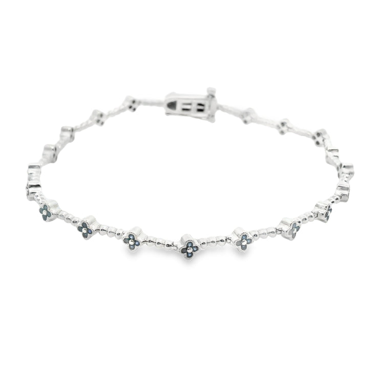 Sapphire Clover Bracelet