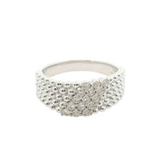 Beaded Band Diamond Ring