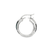 Diamond Inside Out Hoops