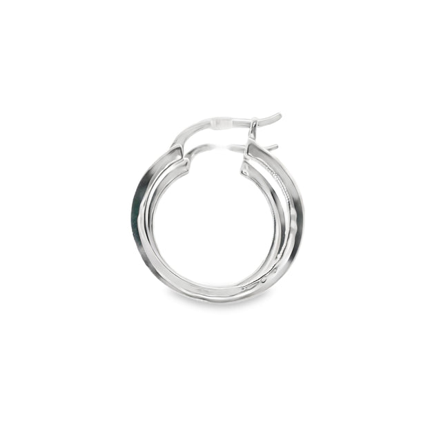 Diamond Inside Out Hoops