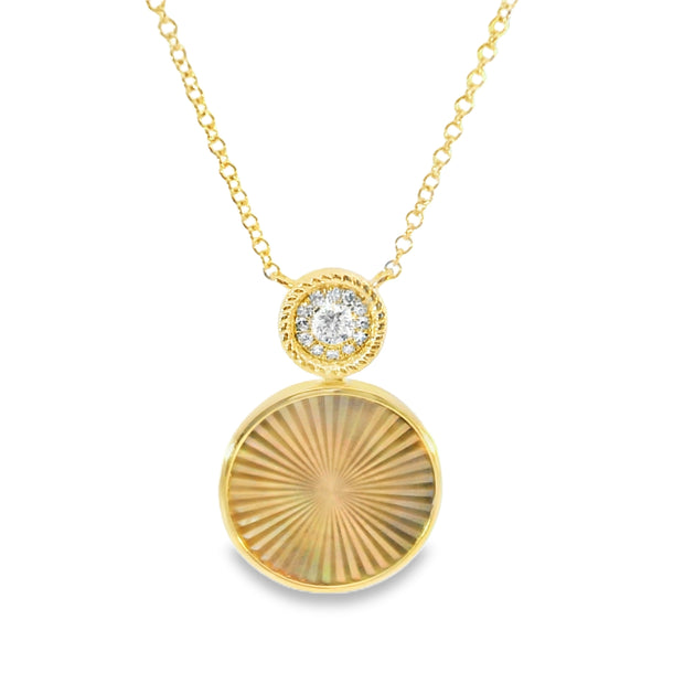 Black Mother Of Pearl Pendant