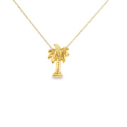 Diamond Palm Tree Pendant