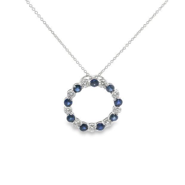 Sapphire and Diamond Pendant