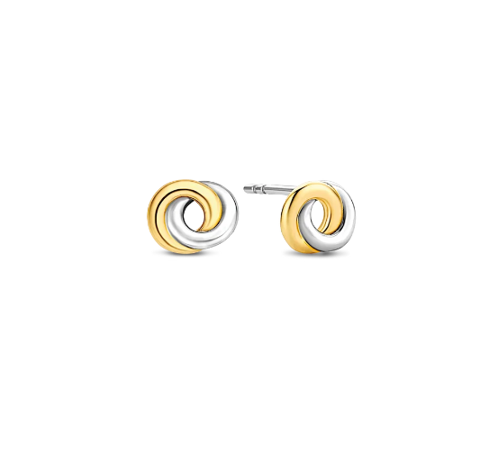 Two Tone Knot Earrings