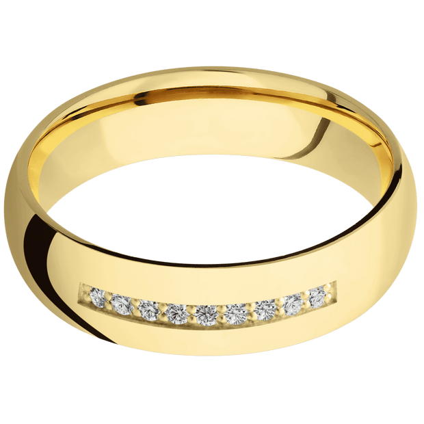10K Yellow Gold + Polish Finish