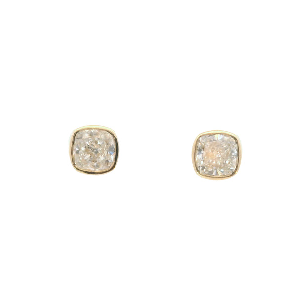 2 Carat Cushion Lab Grown Diamond Solitaires