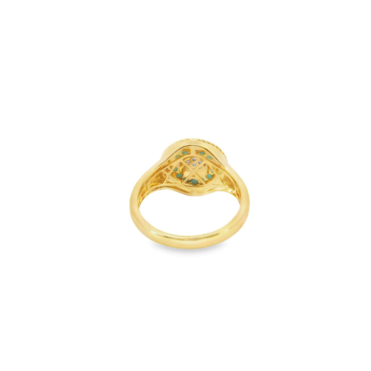 Turquoise and Sapphire Ring