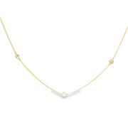 Lab Grown Diamond Station Necklace