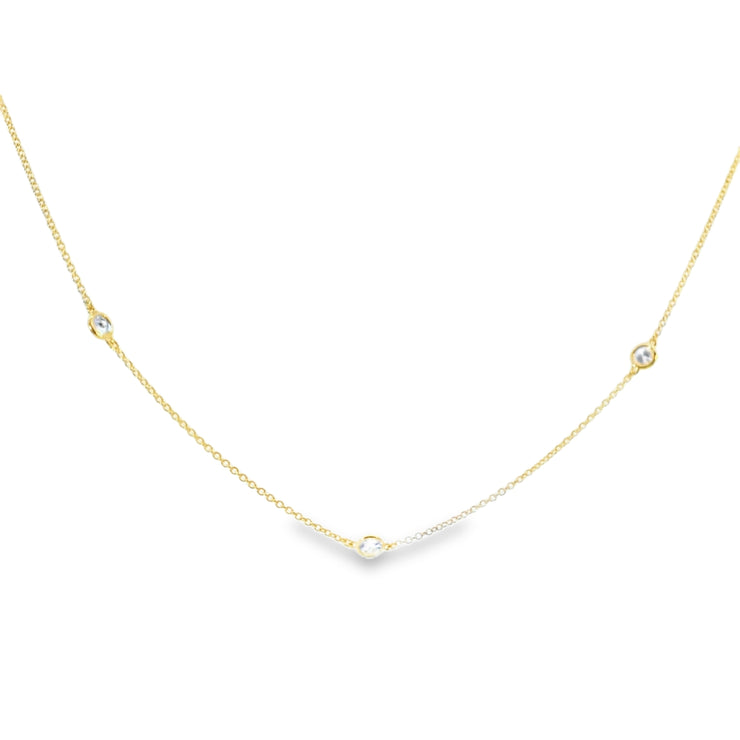 Lab Grown Diamond Station Necklace