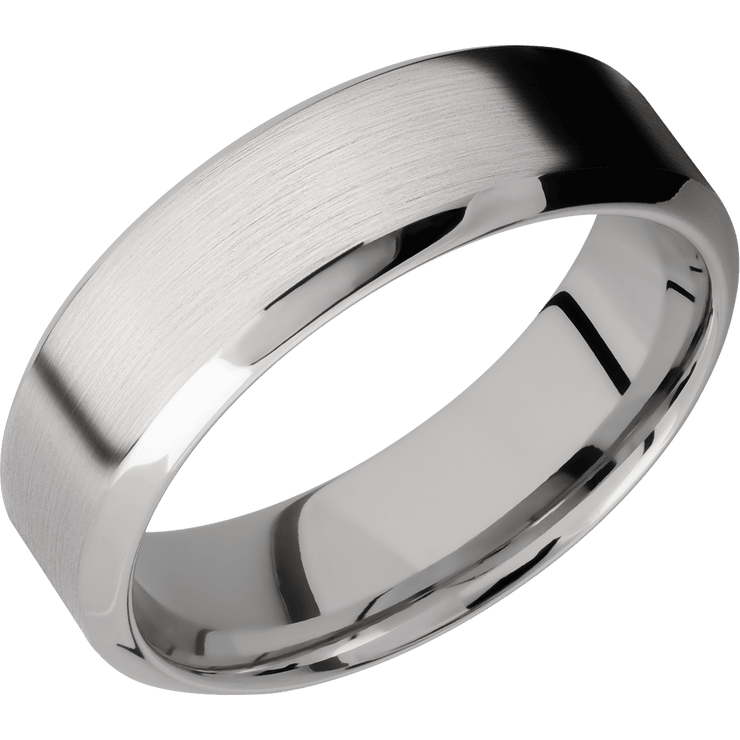 14K White Gold + Satin , Polish Finish