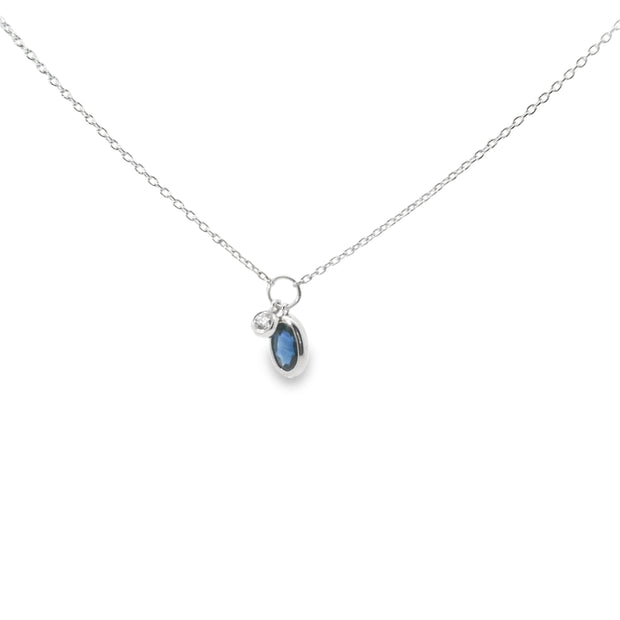 Sapphire and Diamond Necklace