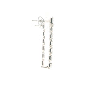 Diamond Line Drop Earrings