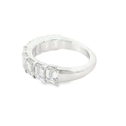 Lab Grown Emerald Cut Diamond Band