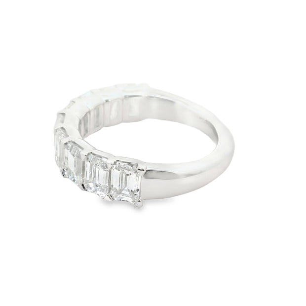Lab Grown Emerald Cut Diamond Band