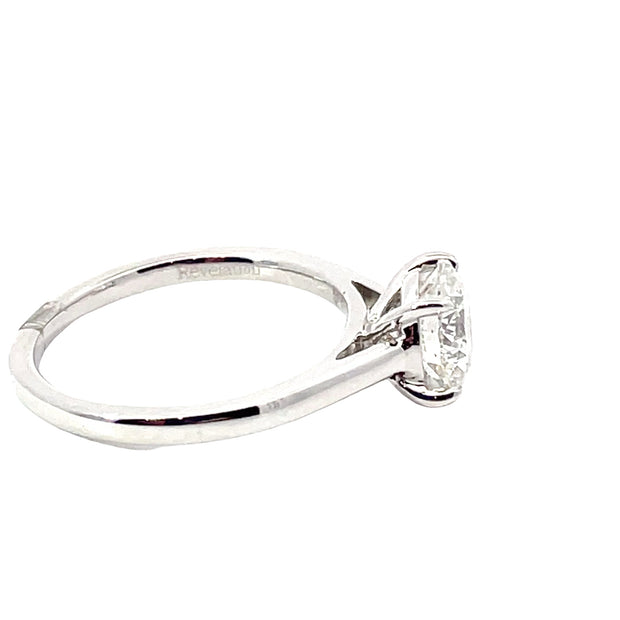 White Gold Lab Grown Engagement Ring