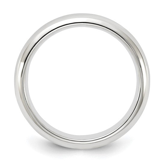 4mm White Gold Comfort Band