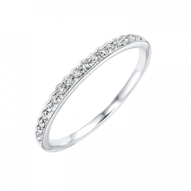 White Gold Channel Set Band