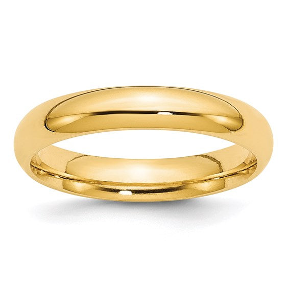 4mm Yellow Gold Comfort Band