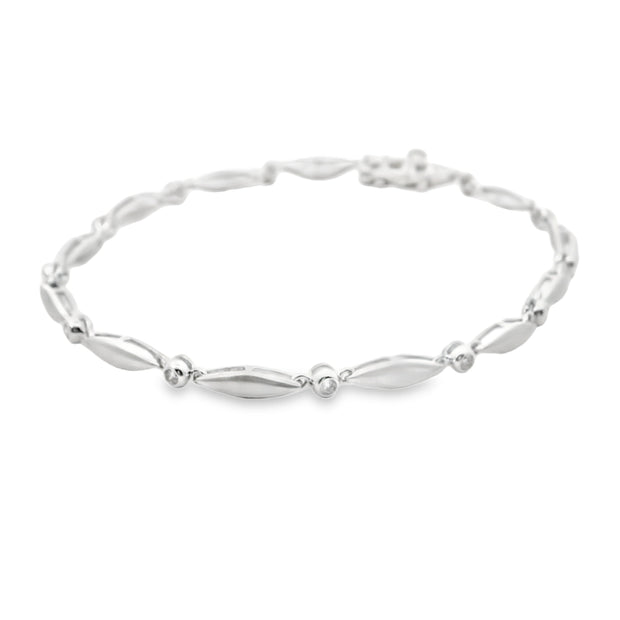 Diamond Marquise Link Bracelet