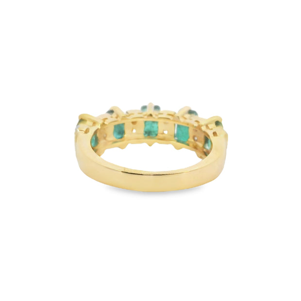 Emerald and Diamond Ring