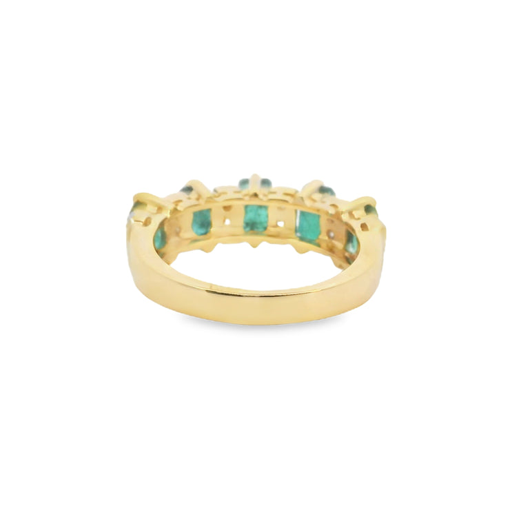 Emerald and Diamond Ring