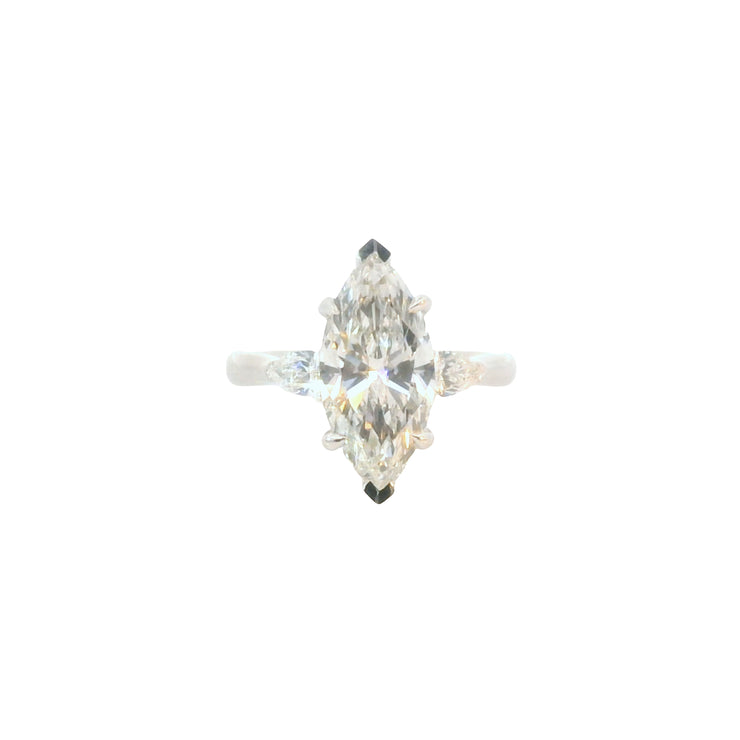 Lab Grown Marquise Engagement Ring