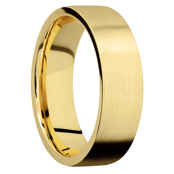 10K Yellow Gold + Satin Finish