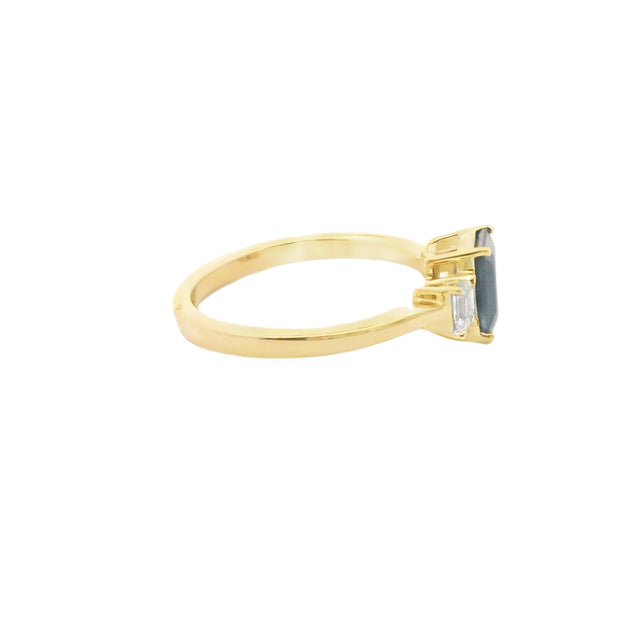 Sapphire and Diamond Ring