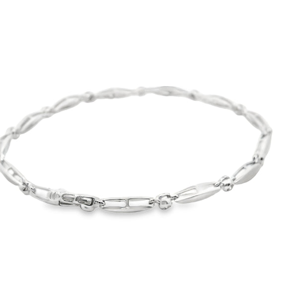 Diamond Marquise Link Bracelet