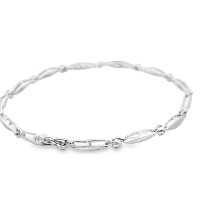 Diamond Marquise Link Bracelet