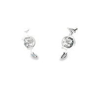 Blue and Green Sapphire and Diamond Climbers