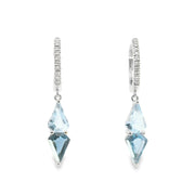 Swiss and London Blue Topaz Earrings