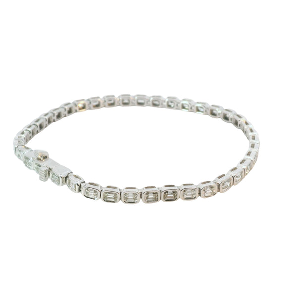 Diamond Bezel Set Tennis Bracelet