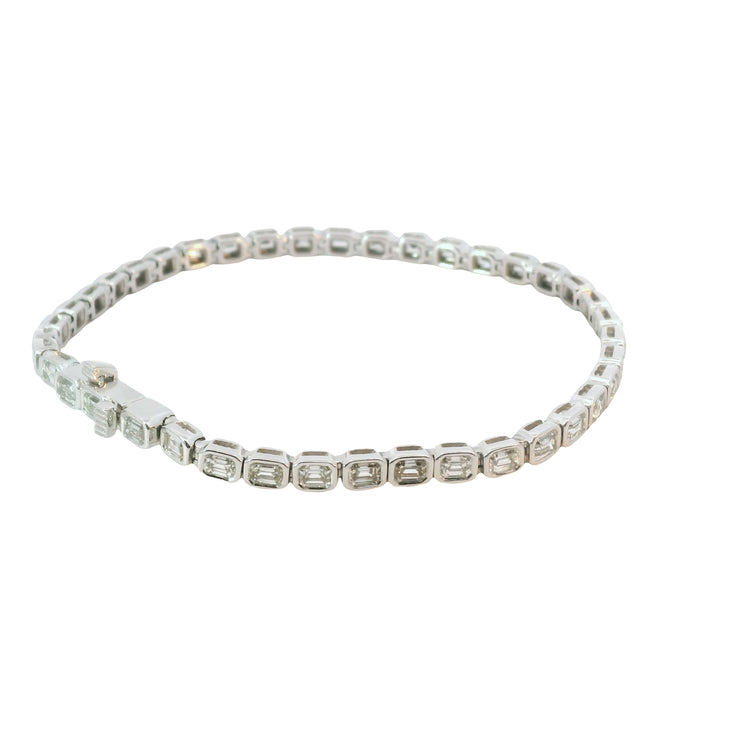 Diamond Bezel Set Tennis Bracelet