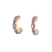 Amethyst Hoops