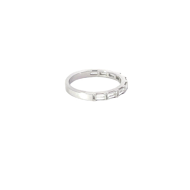 White Gold Baguette Diamond Band