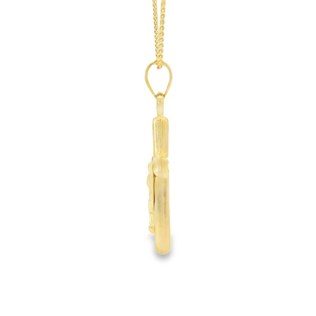 Yellow Gold Crucifix Necklace