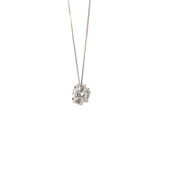 Lab Grown Diamond Halo Necklace