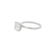 White Gold Lab Grown Engagement Ring