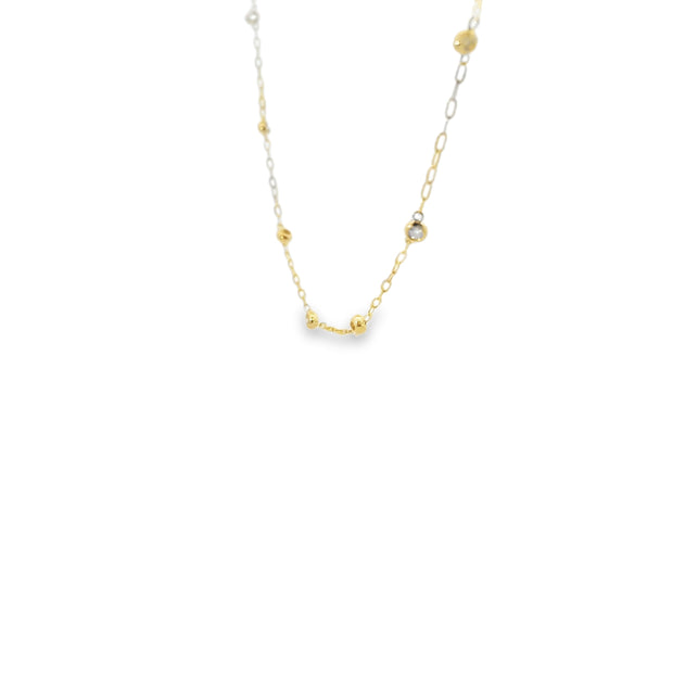 Diamond Bezel Station Necklace