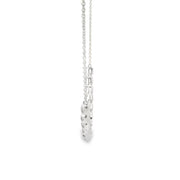 Bezel Set Emerald Cut Diamond Tennis Necklace