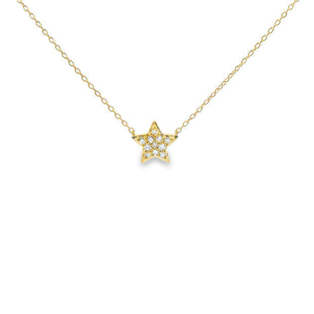 Diamond Pave Star Pendant