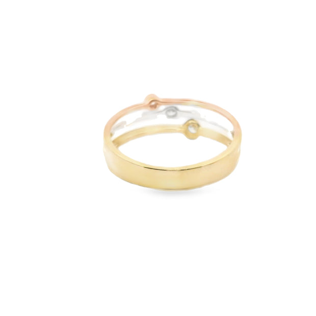 Three Row Diamond Ring