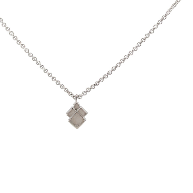 White Moderm Electrum Diamond Necklace