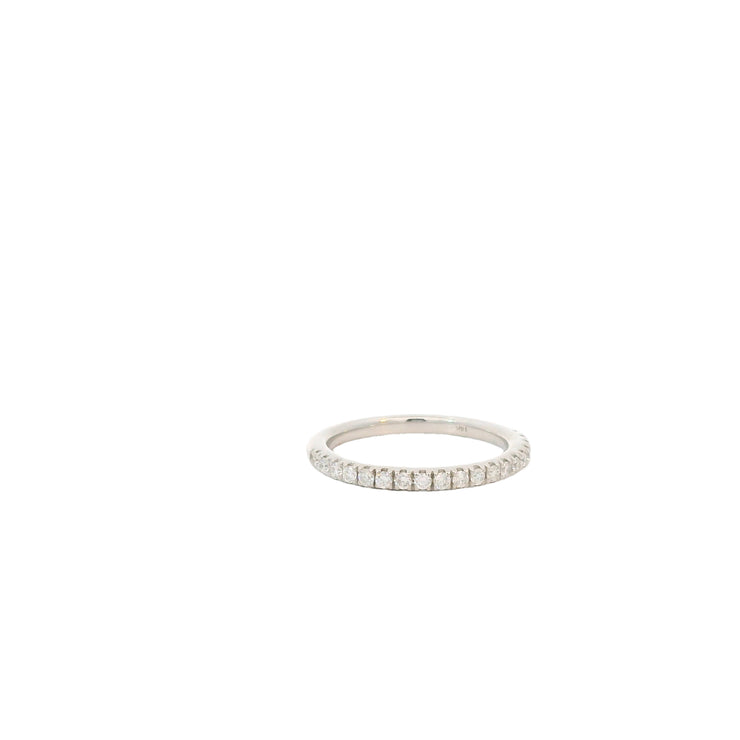 White Gold Prong Set Diamond Band