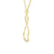 Jorge Revilla Yellow Gold Double Twist Ring Pendant