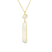 Vermeil Rainbow Moonstone Pendant